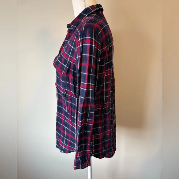 Joe Fresh Flannel-Style Button Down – Size Medium - Picture 5 of 9